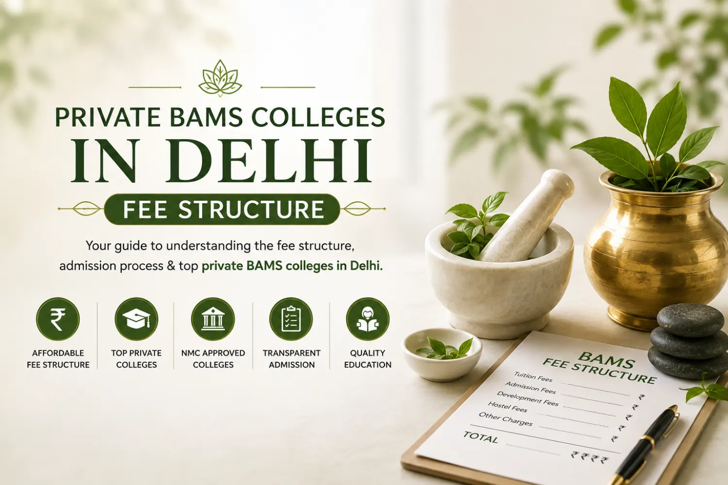 private bams colleges in delhi fee structure